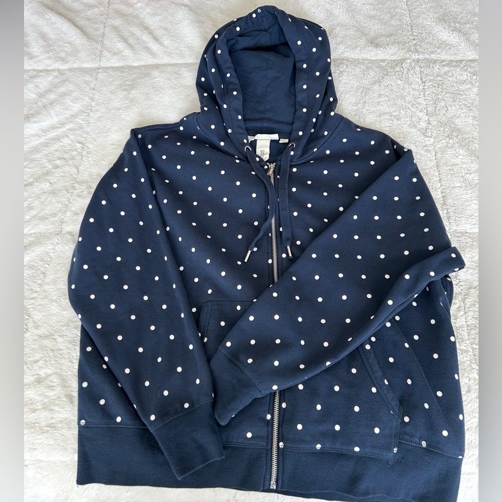 H&M polka dot hoodie XL